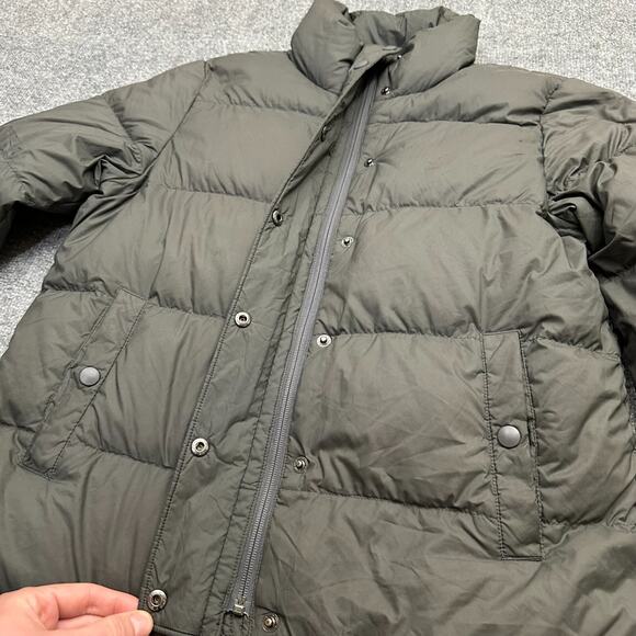 Patagonia Women's Silent Down Jacket Size M Gray Full Zip Insulated Zip Snap - Picture 5 of 14